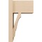 Ekena Millwork 8-in W x 12-in D x 20-in H Balboa Block Rough Cedar Woodgrain TimberThane Outlooker, Primed Tan OUTUR080X12X20BOA44RCPR - alternate 4